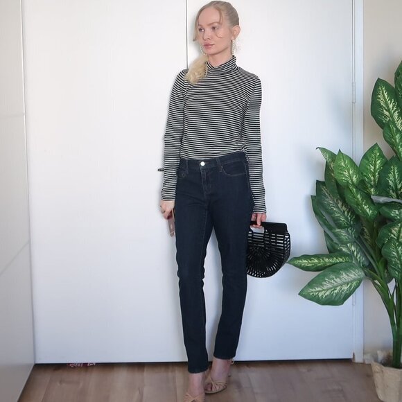 DKNY Slim Fit Skinny Dark Blue Jeans - Picture 5 of 12